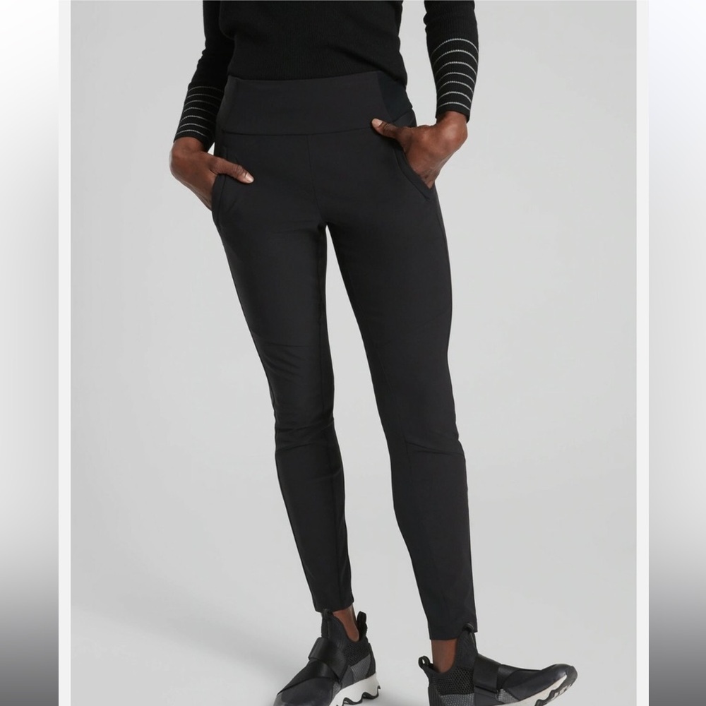 Athleta Headlands Hybrid Trek Tight Leggings Black size 10 style 486199